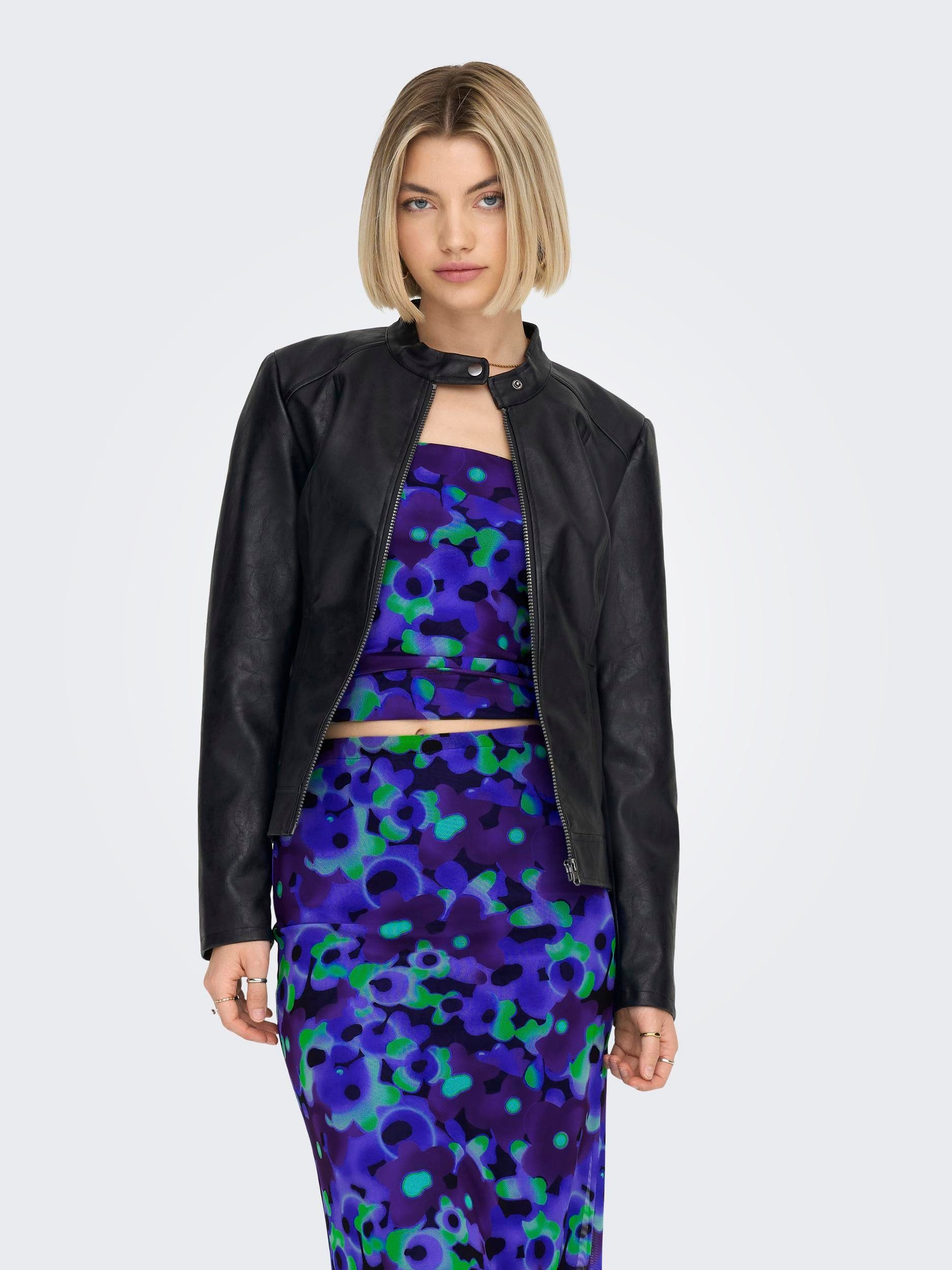 Lederimitatjacke JDYEMILY FAUX LEATHER JACKET OTW NOOS