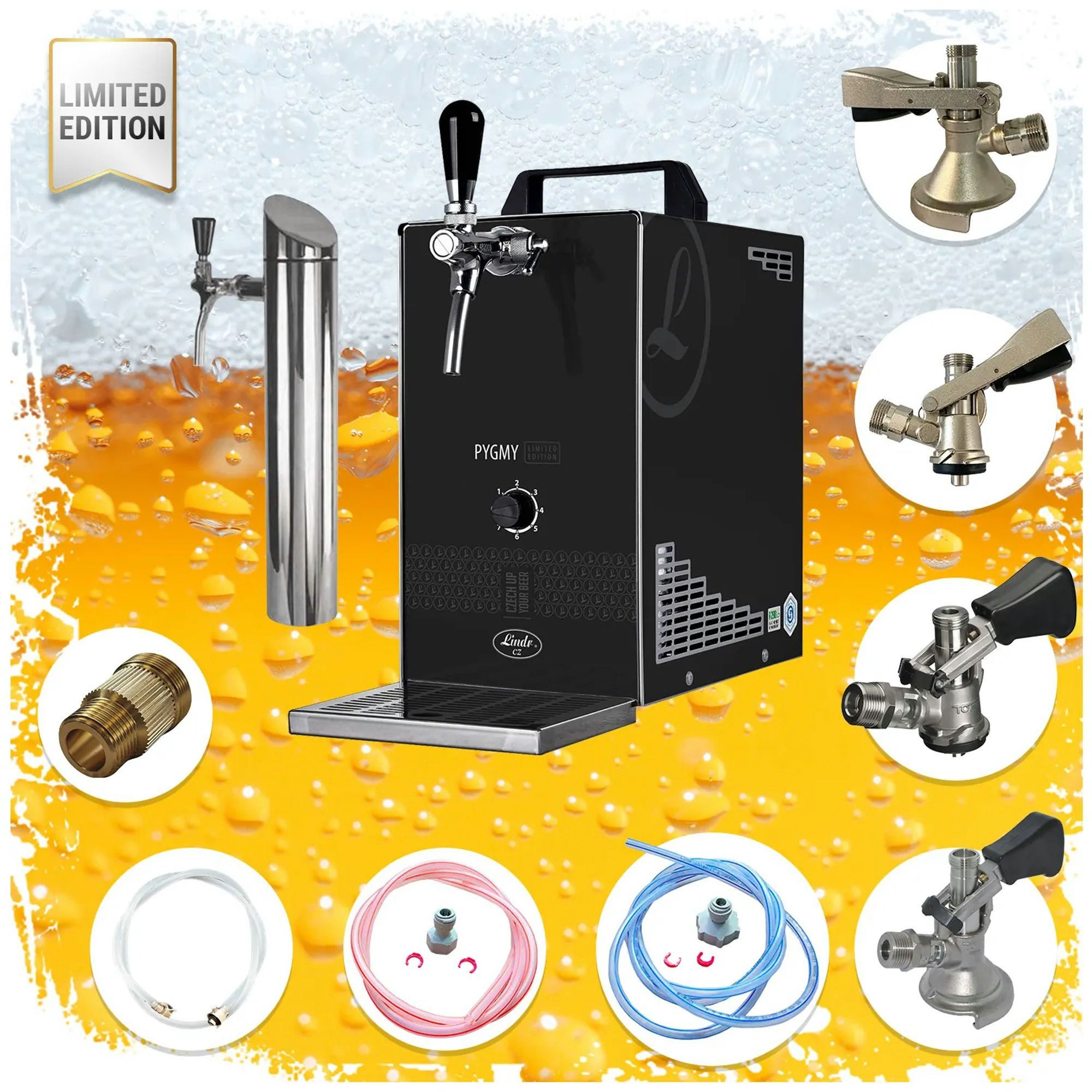 ich-zapfe Bierzapfanlage PYGMY 25/K Bier Zapfanlage Set