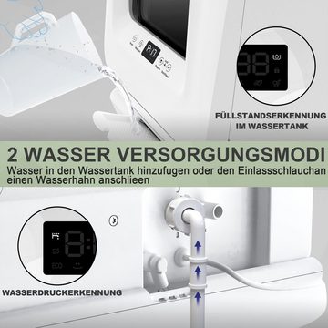 OKWISH Tischgeschirrspüler Wasserenthärter, obere und untere Sprüharme, WQP4-6204, 5 l, 3 Maßgedecke,7 Liter Wasser, 2 Wasserzulaufmethoden