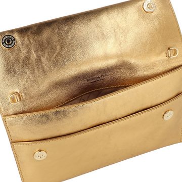 Patrizia Pepe Clutch Fly Metallic, Leder