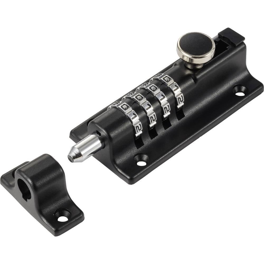 Sygonix Panzerriegel SY-7065776 Schlossriegel Schwarz