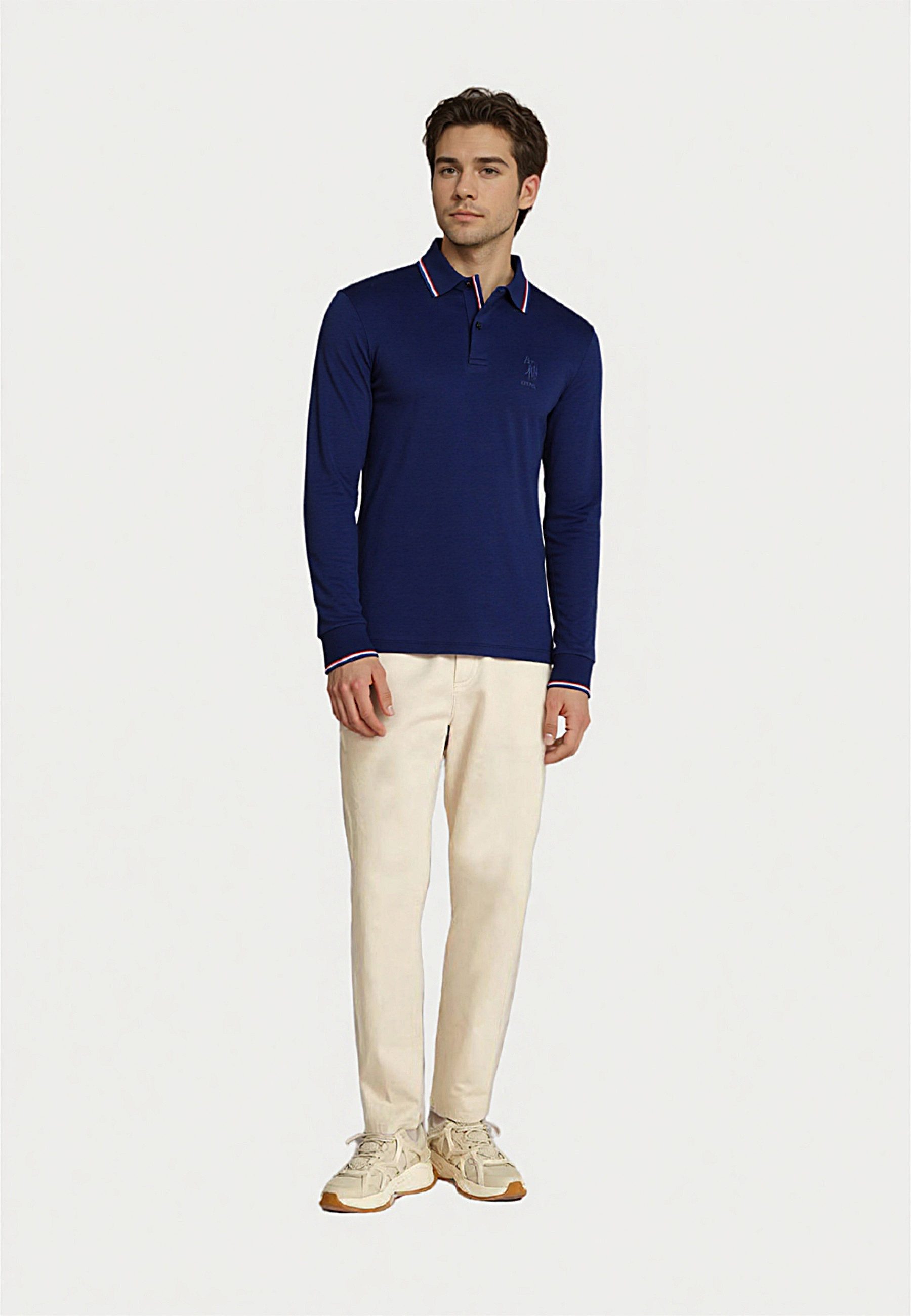 U.S. Polo Assn. Longsleeve Longsleeve Poloshirt (1-tlg)