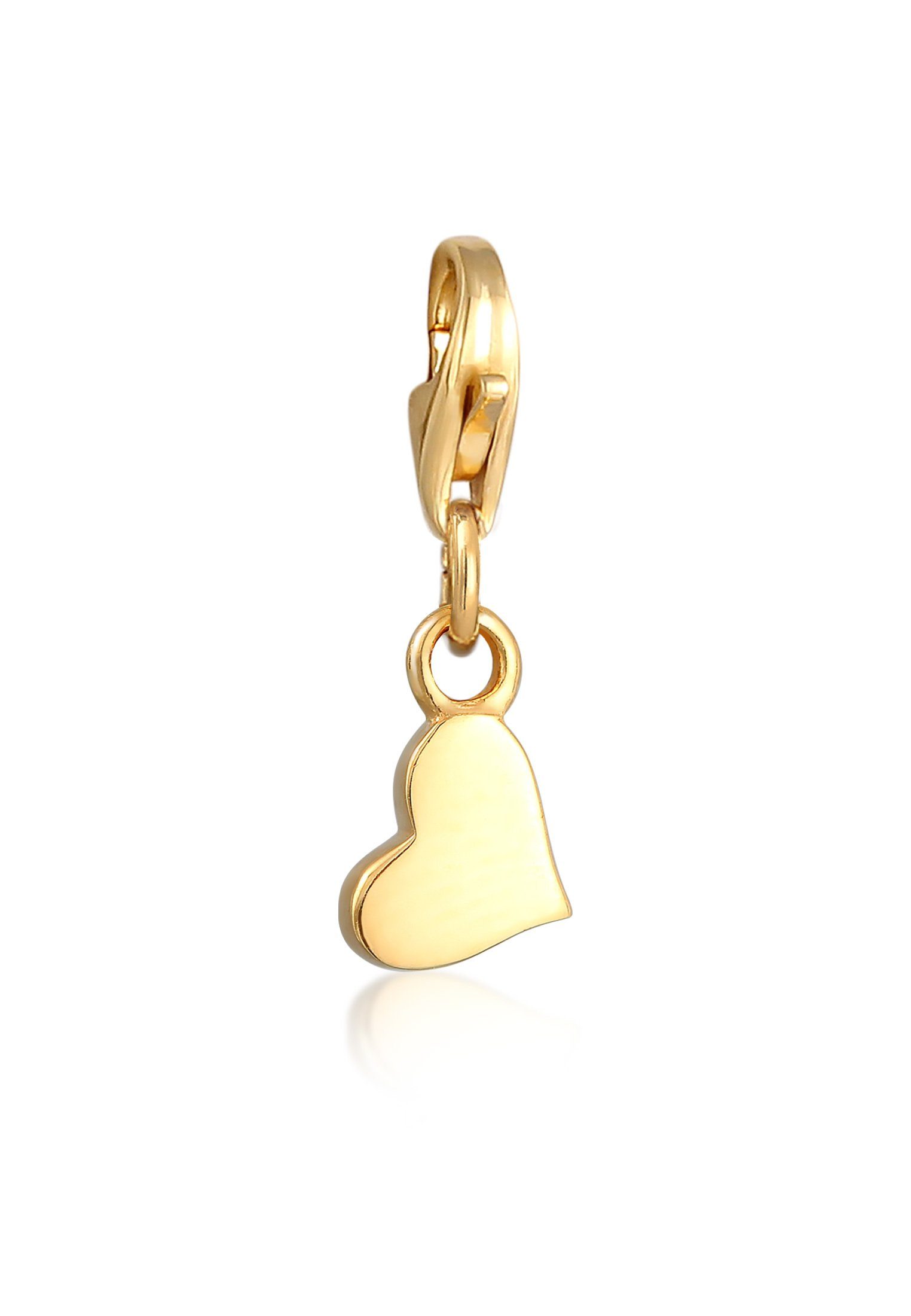 Charm-Einhänger Herz Anhänger Liebe 925 Silber