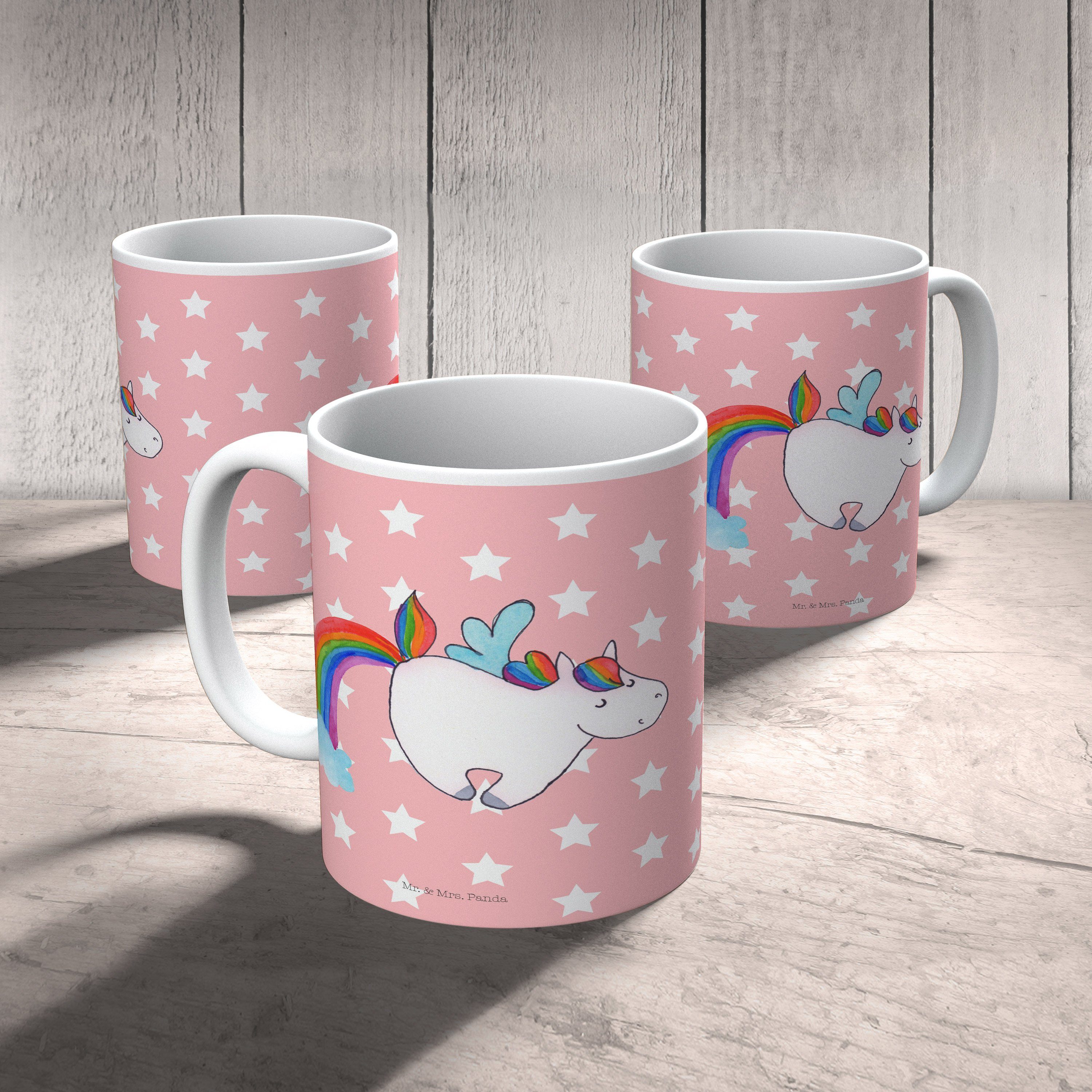 Tasse, Einhorn Mr. Becher, Rot Mrs. - & S, Pastell Panda Pegasus - Geschenk, Teebecher, Tasse Keramik