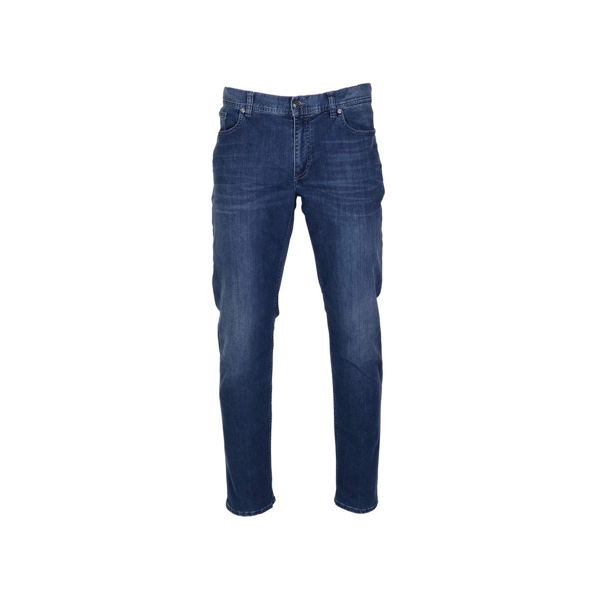 Straight-Jeans regular Alberto (1-tlg) blau