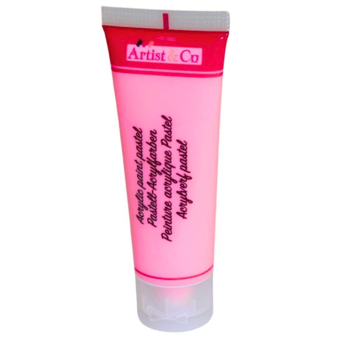 Artist & Co Acrylfarbe Acrylfarben Set 75 ml Pastell Künstlerfarbe Malfarbe Bastelfarbe, Pastellfarben