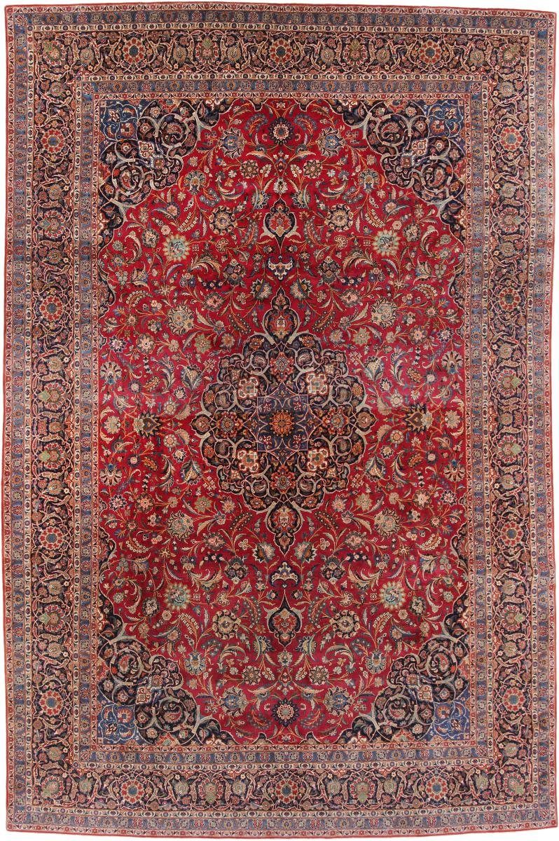 Perserteppich, 362x544 mm 12 Handgeknüpfter Orientteppich / Orientteppich Nain rechteckig, Höhe: Keshan Trading,