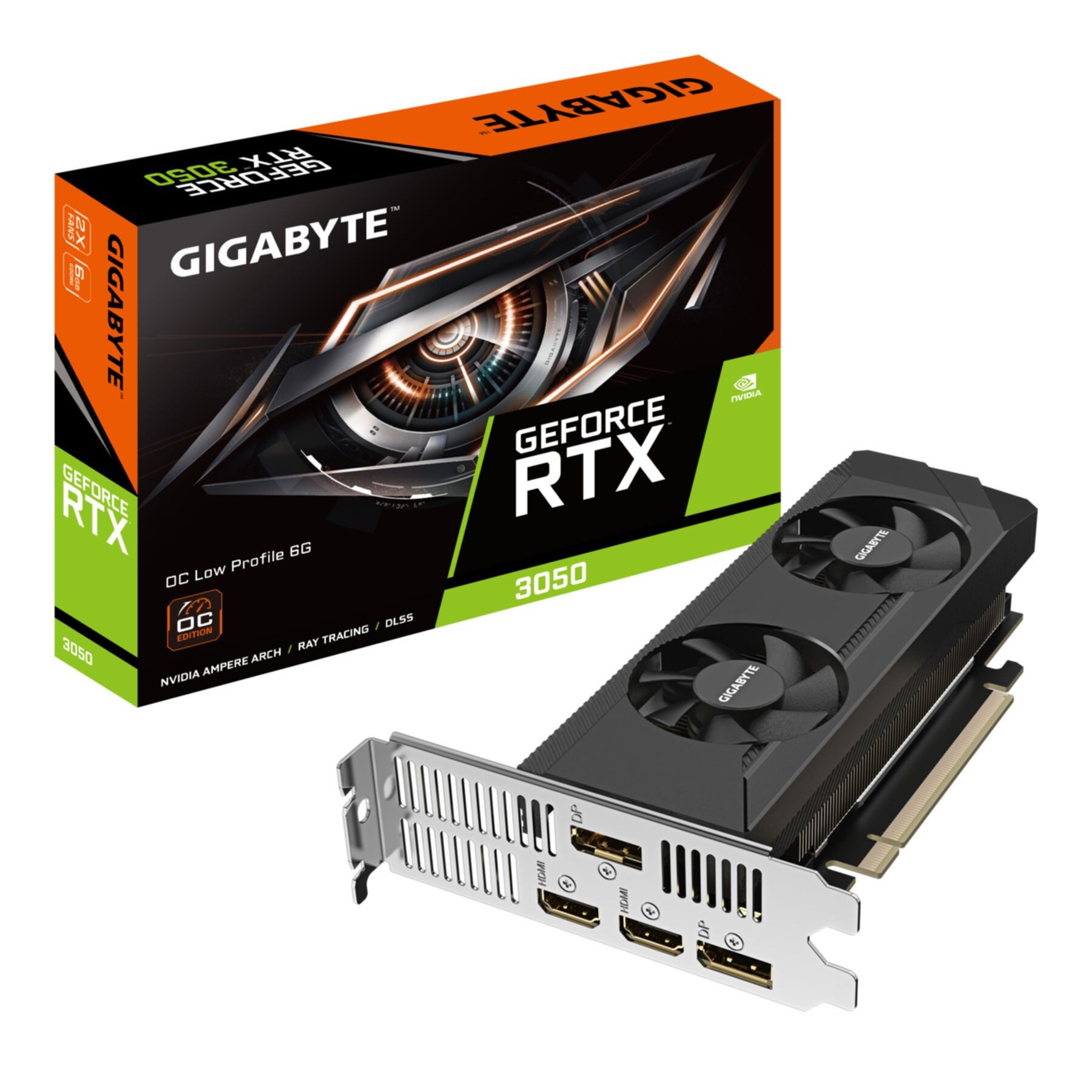 Gigabyte GeForce RTX 3050 OC Low Profile 6G Grafikkarte