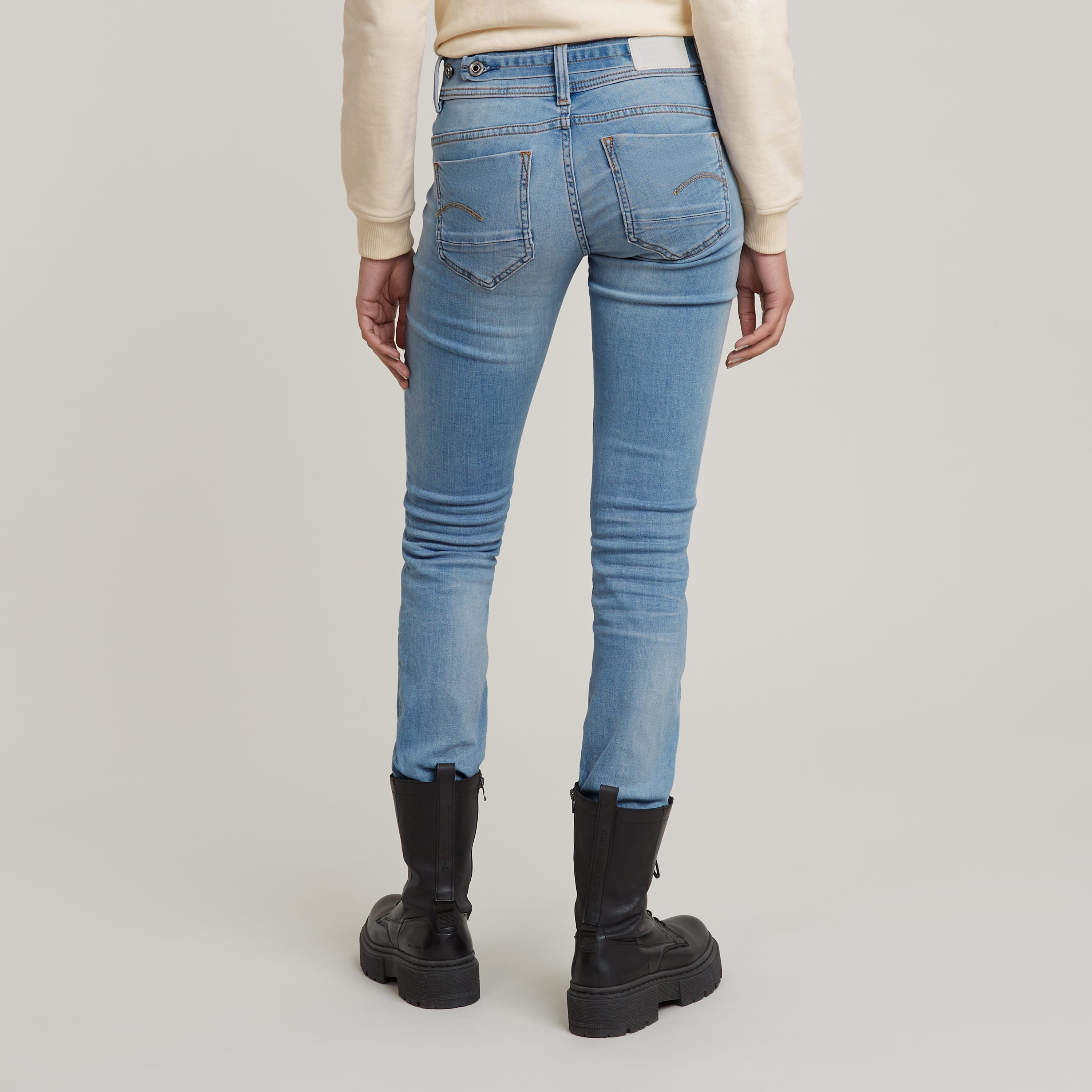 G-STAR Straight-Jeans Midge 5-Pocket-Design mit markanten Steppnähten günstig online kaufen