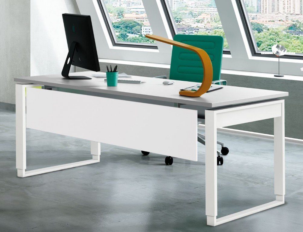 KERKMANN Schreibtisch, FRESH Schreibtisch höhenverstellbar 160x80cm  Bürotisch Arbeitstisch Grafit