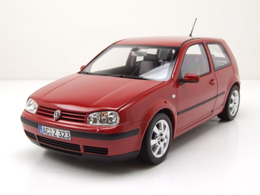 Norev Modellauto VW Golf 4 2002 rot Modellauto 1:18 Norev, Maßstab 1:18