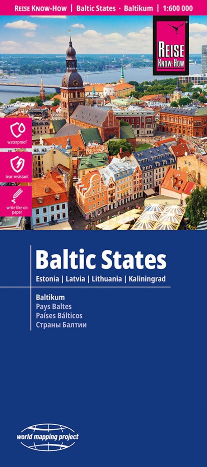 Reise Know-How Landkarte Baltikum, Baltic States (1:600.000): Estland / diverse