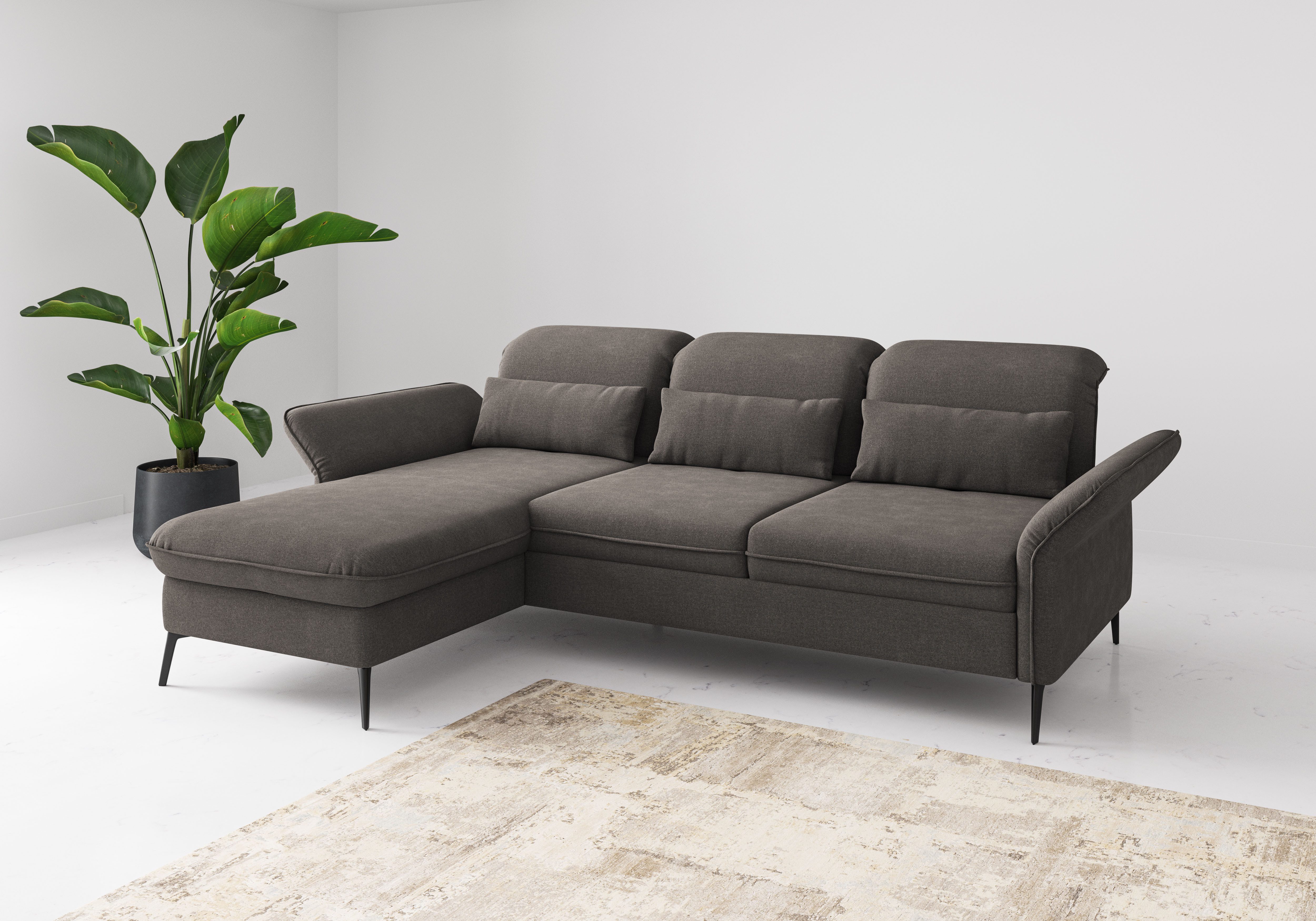sit&more Ecksofa Emely, inkl. Sitztiefenverstellung, wahlweise günstig online kaufen