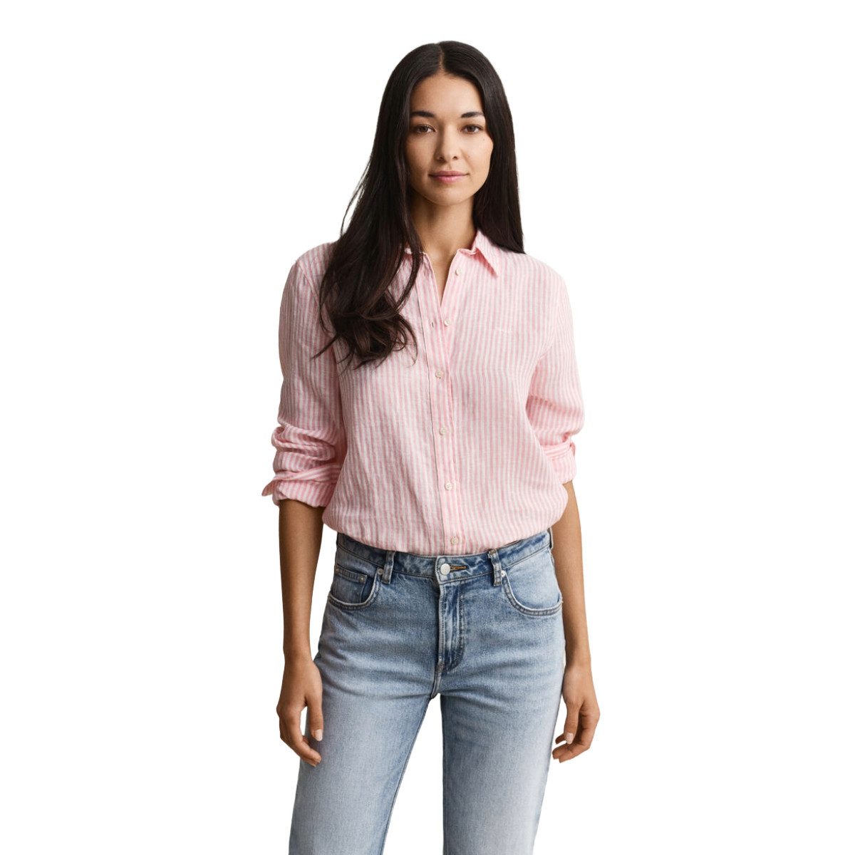 Gant Hemdbluse 4300621 Damenbluse gestreift leichte Sommerbluse im Regular Fit