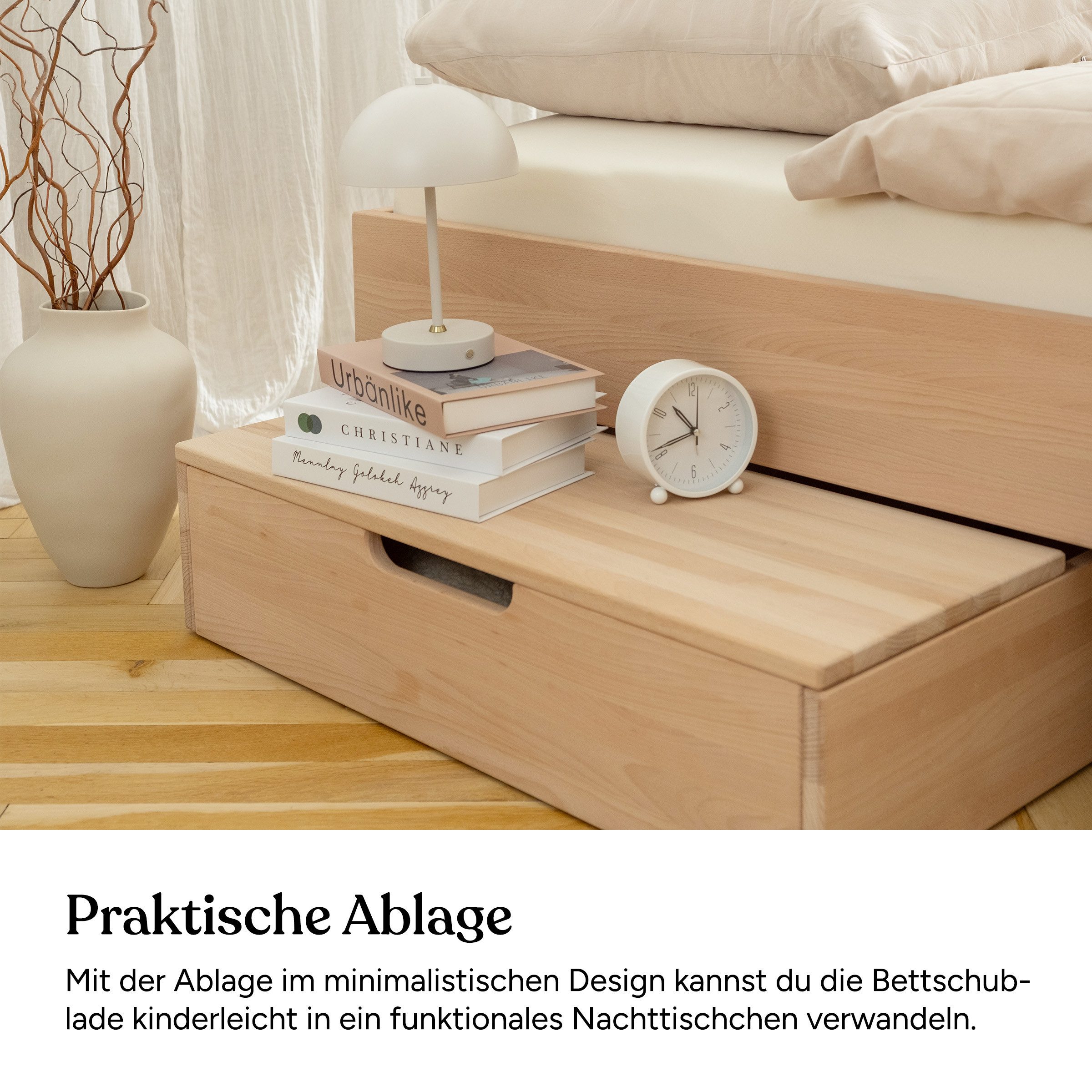Ehrenkind Nachttisch Bettablage für Modulares Familienbett Plano (Massiv-Bu günstig online kaufen