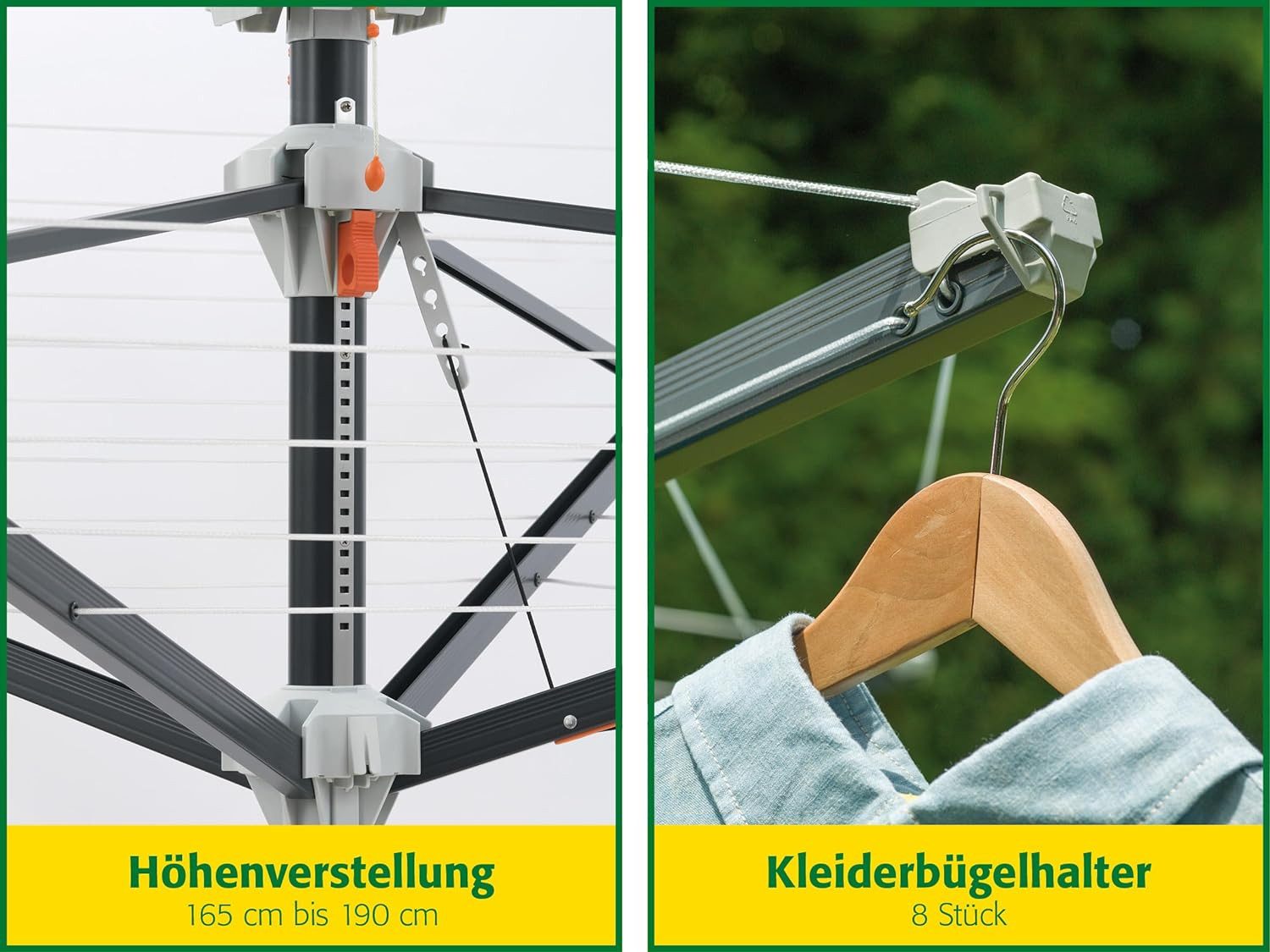 Juwel Wäschespinne Juwel Wäschespinne Futura Elegant XXL LIFT, Hähenverstellung, 5-6