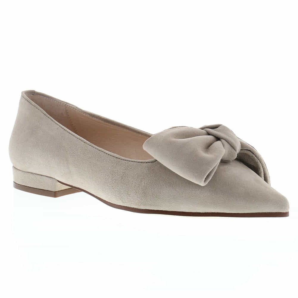 XAVER LUIS Schuhmanufaktur Ballerinas Cocos mit Schleife corda beige Ballerina