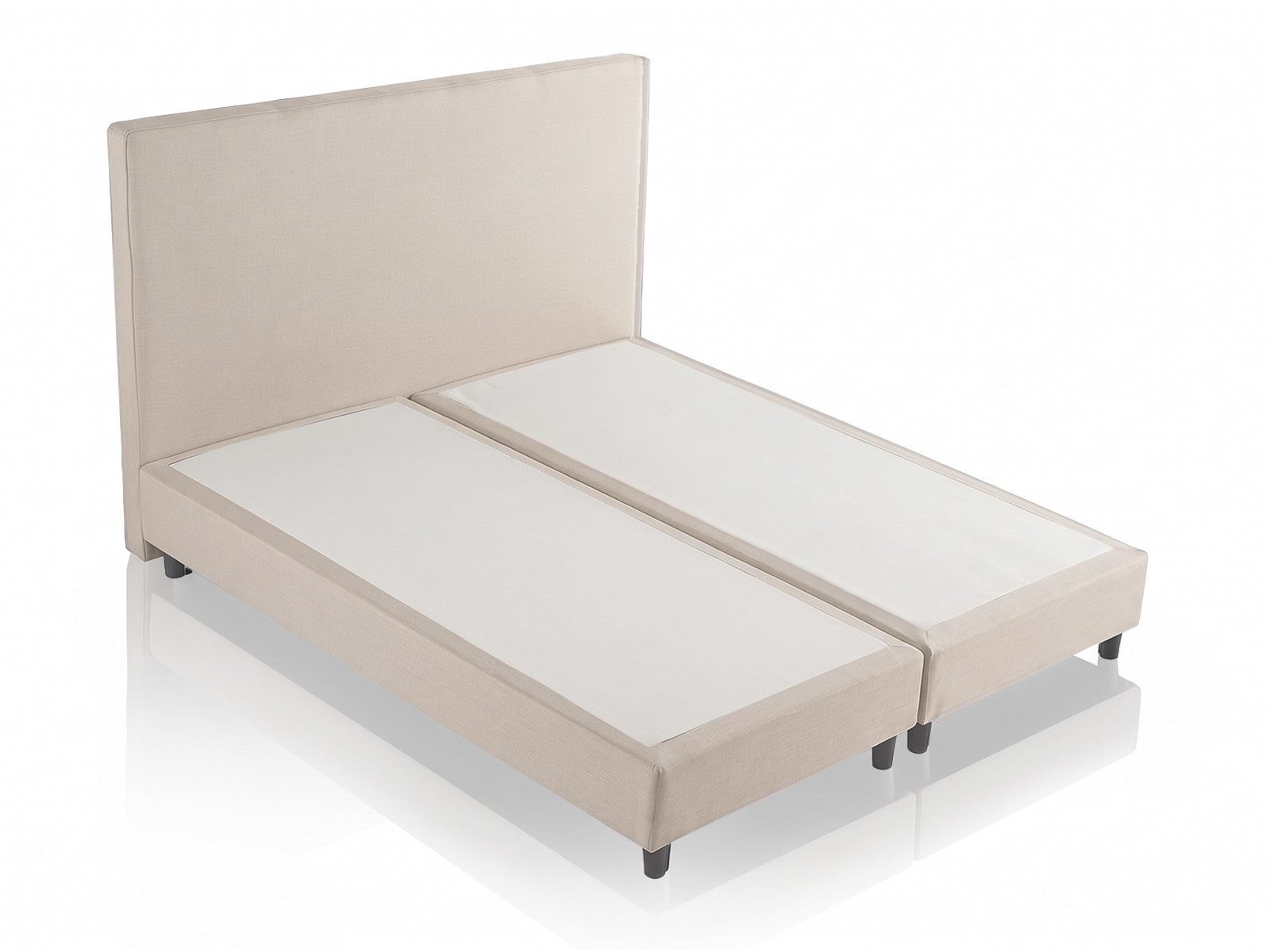 V6 Boxspringbett 208 Polsterbett bis 200x200 cm, Gestepptes Kopfteil