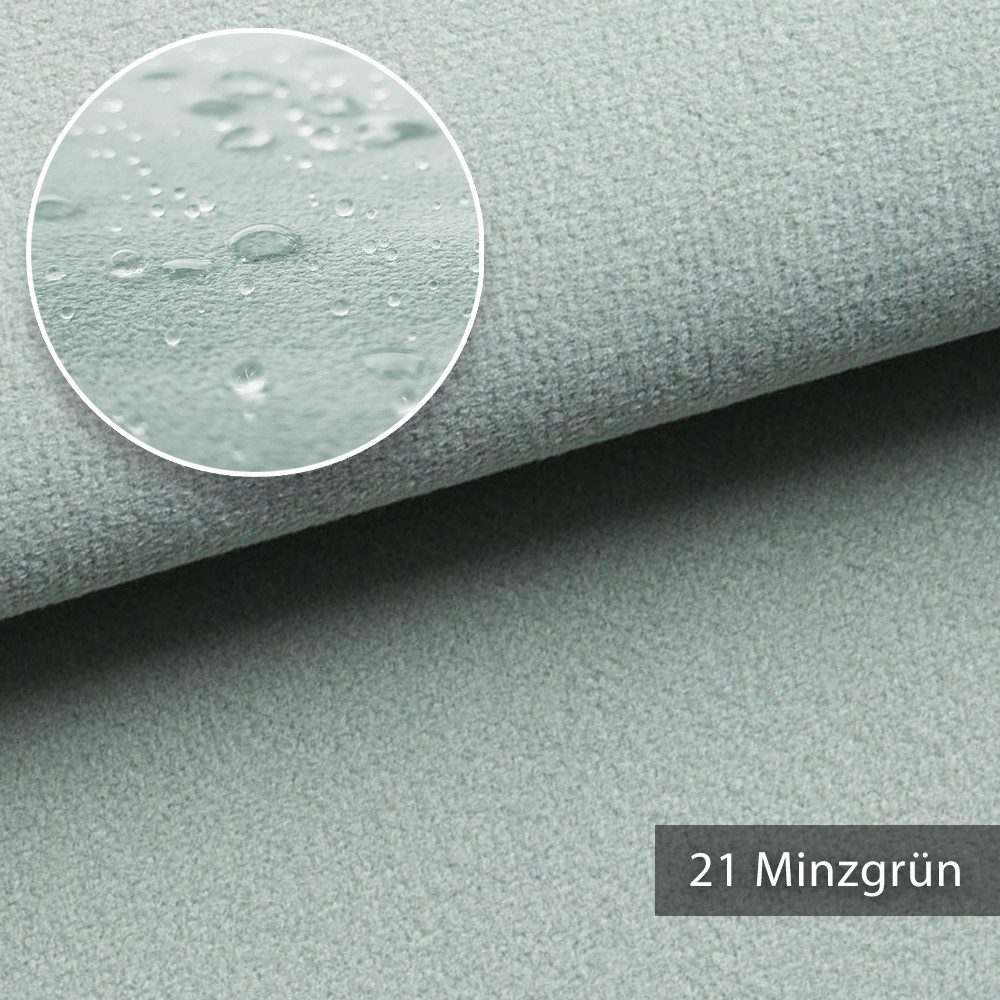 novely® Stoff TRITON - Wasserabweisender Microfaser Velours-Möbelstoff Wildleder-Opt, Wasserfest, Schmutzabweisend, Meterware, 1lfm