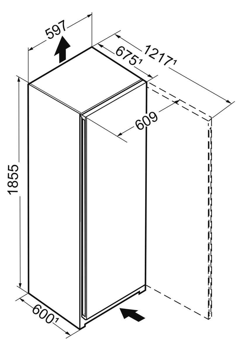 185,5 cm mit cm BioFresh hoch, Liebherr 5220-20, RBsfe breit, 59,7 Kühlschrank