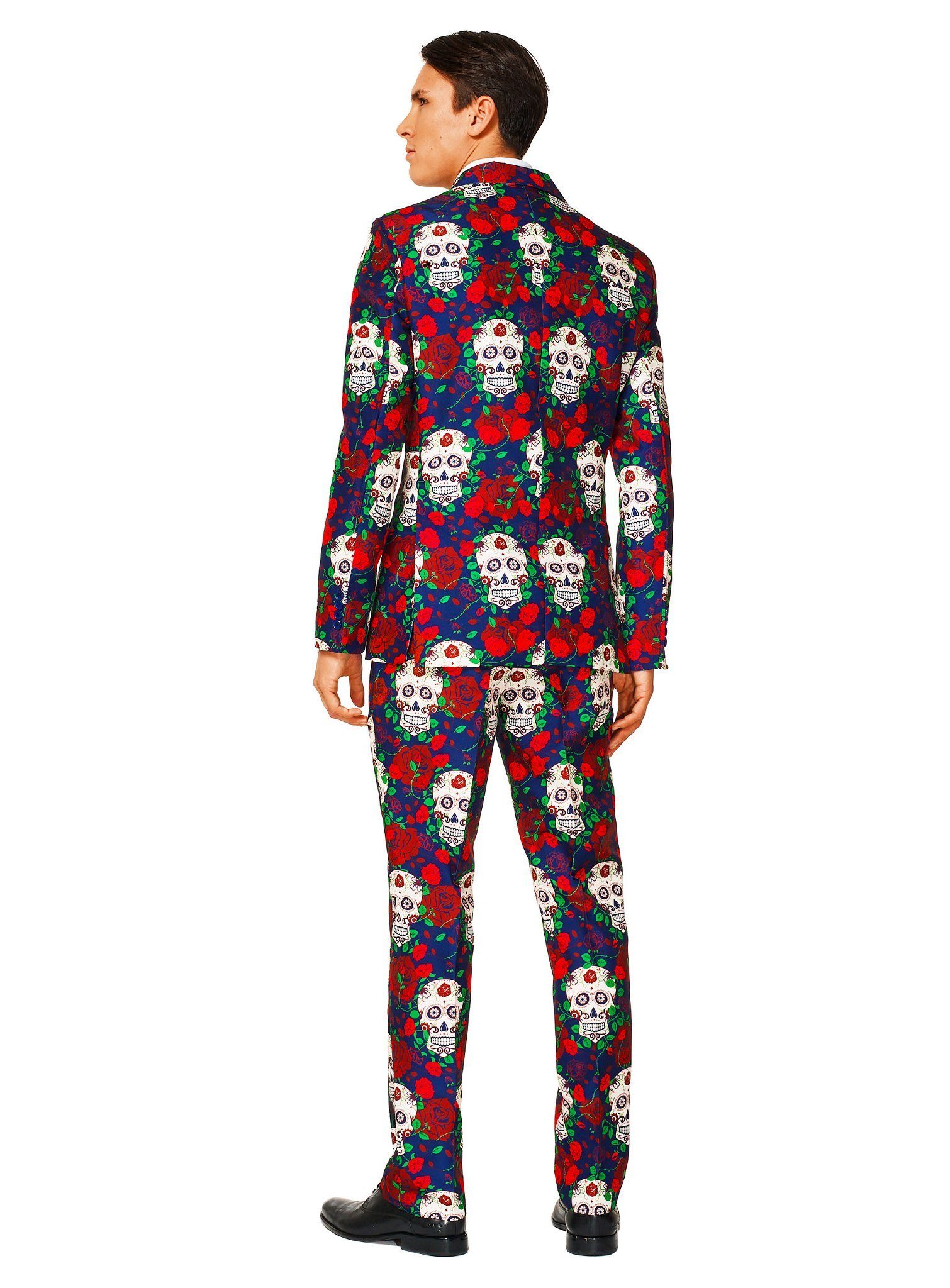 SuitMeister Partyanzug SuitMeister Day of the Dead Kostüm Anzug, Für morbide Typen: cooler Anzug für Halloween