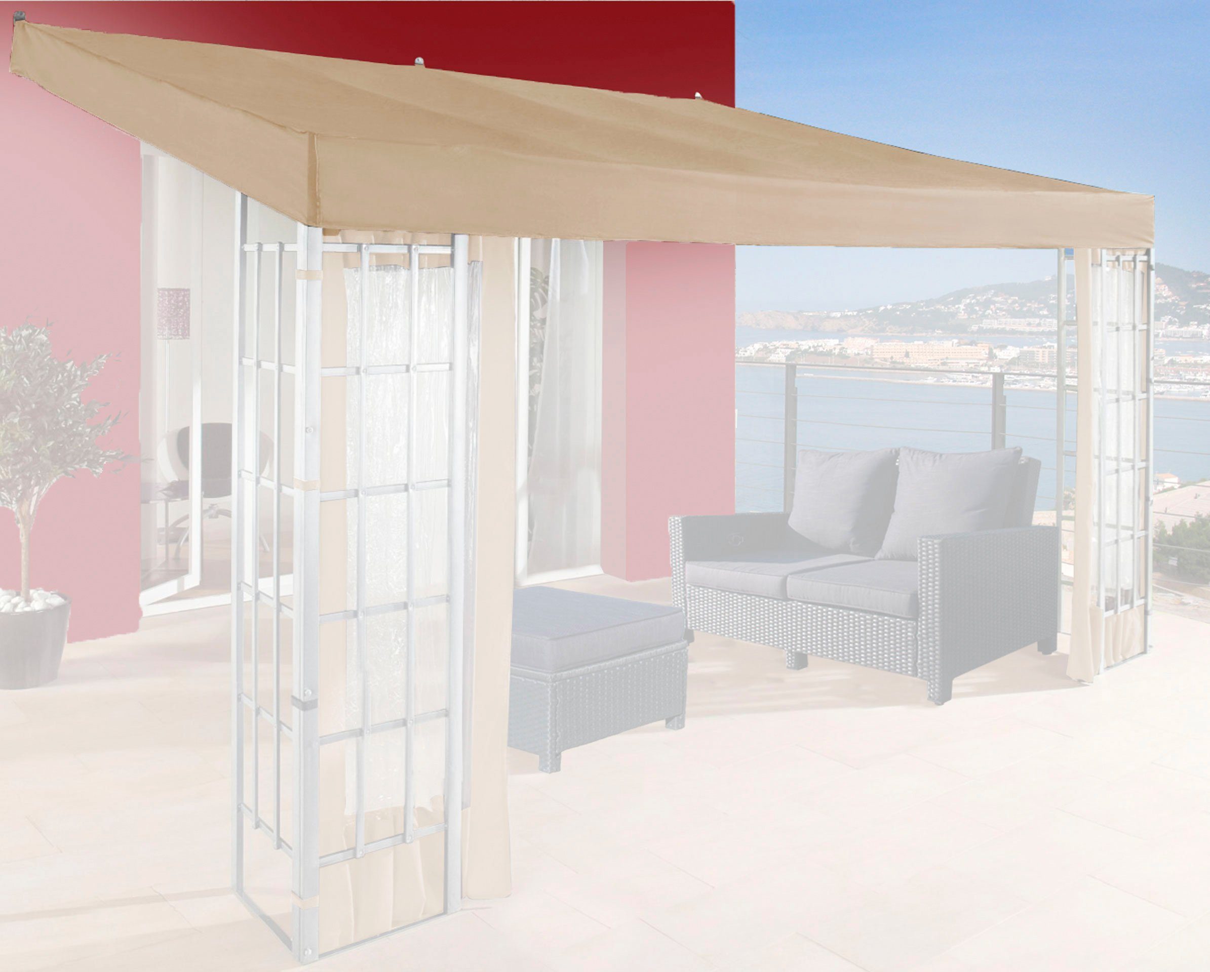 Quick Star Pavillon-Ersatzdach Rank, für 300x400 cm