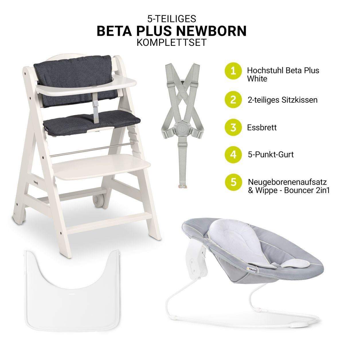 Hauck Hochstuhl Beta Plus White - günstig online kaufen