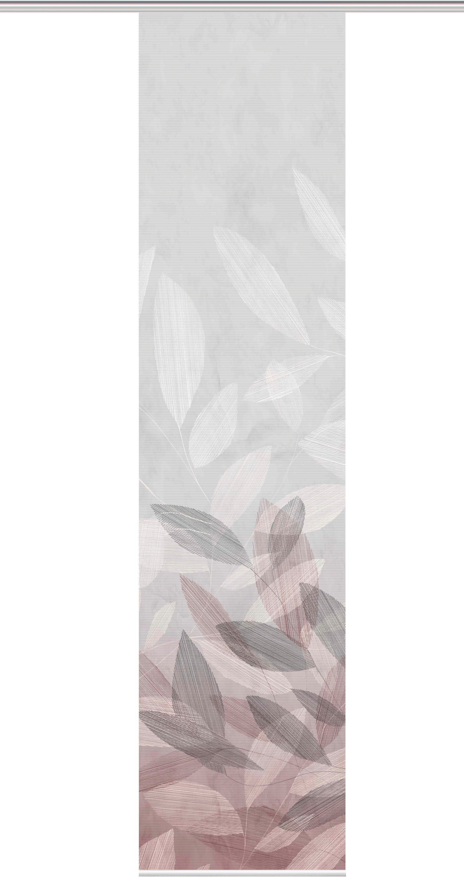 Vision S Schiebegardine ABBE (1 St), Paneelwagen, halbtransparent, Schiebevorhang digitalbedruckt ABBE