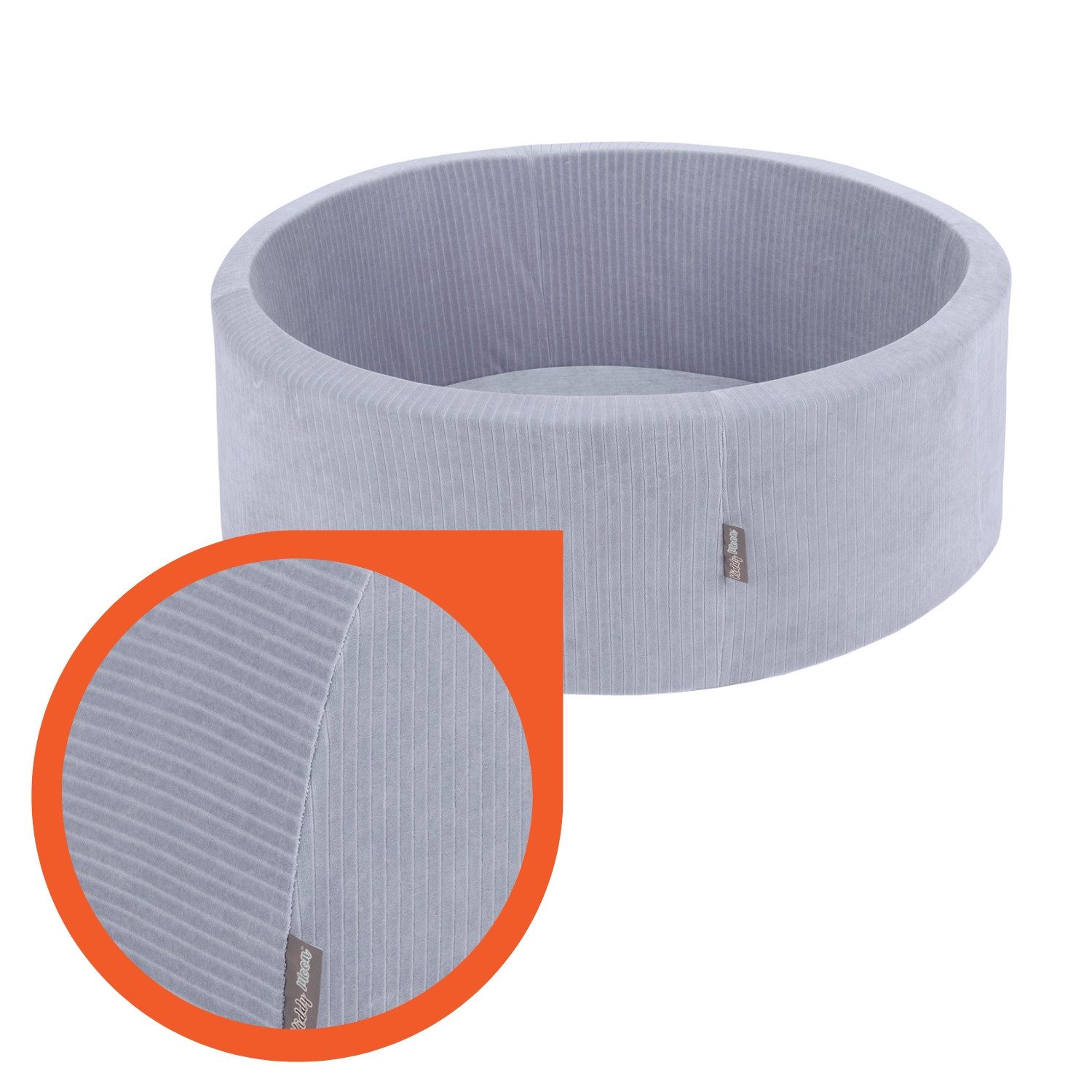 KiddyMoon Bällebad Suchy basen okrągły STRIPES