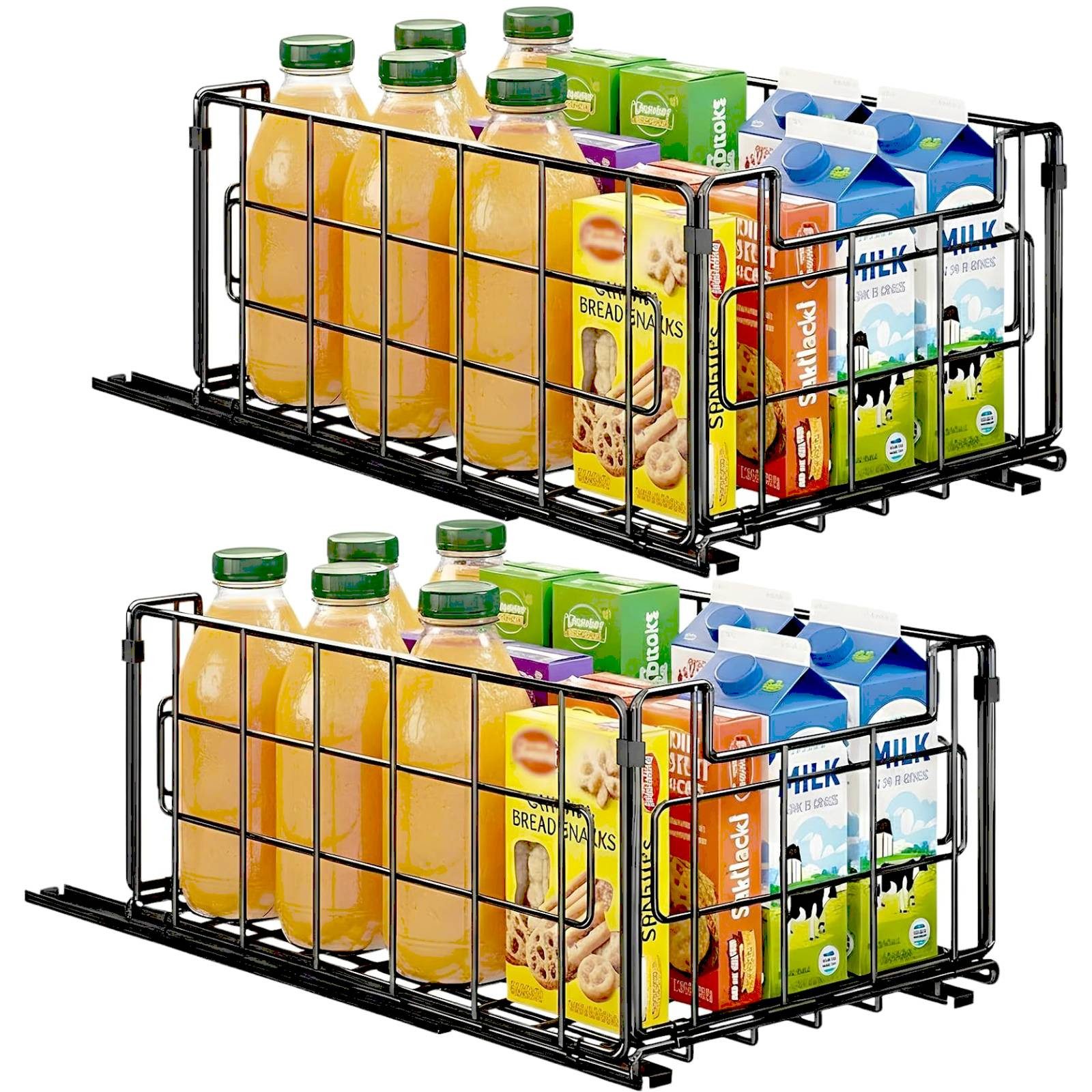 BlingBin Küchenorganizer-Set Teleskopschublade, Ausziehbare Schublade Küche günstig online kaufen