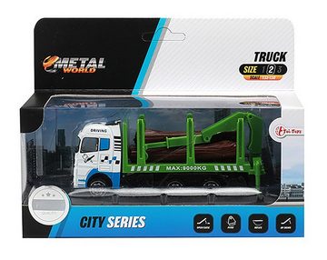 Toi-Toys Modellauto LASTWAGEN Modell LKW Truck Auto Spielzeug 17 (Holztransporter), Geschenk Kinder Spielzeugauto Spielzeug