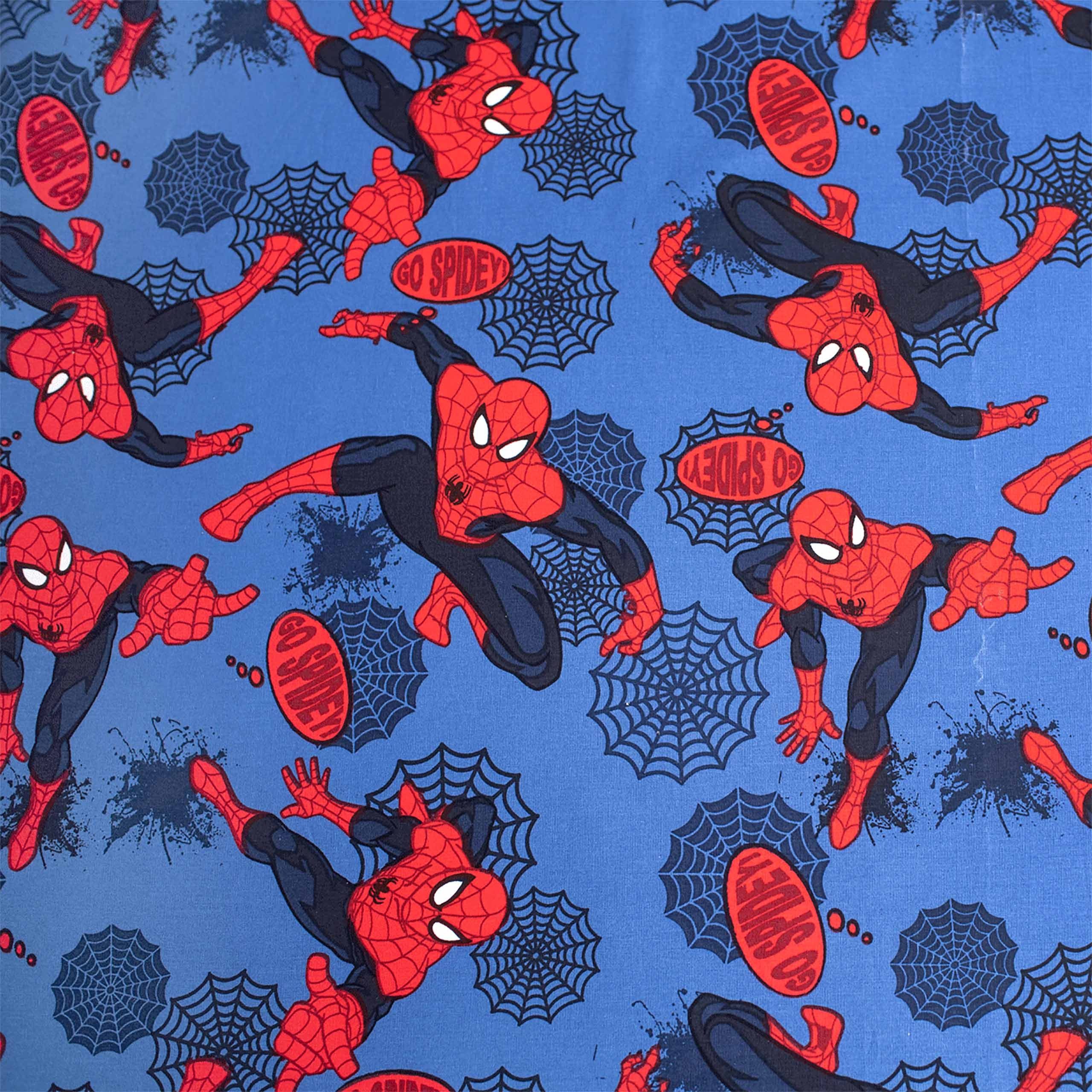 MARVEL Spannbettlaken Marvel Spider-Man Baumwoll-Bettlaken für Kinder mit Gummizug 90x200
