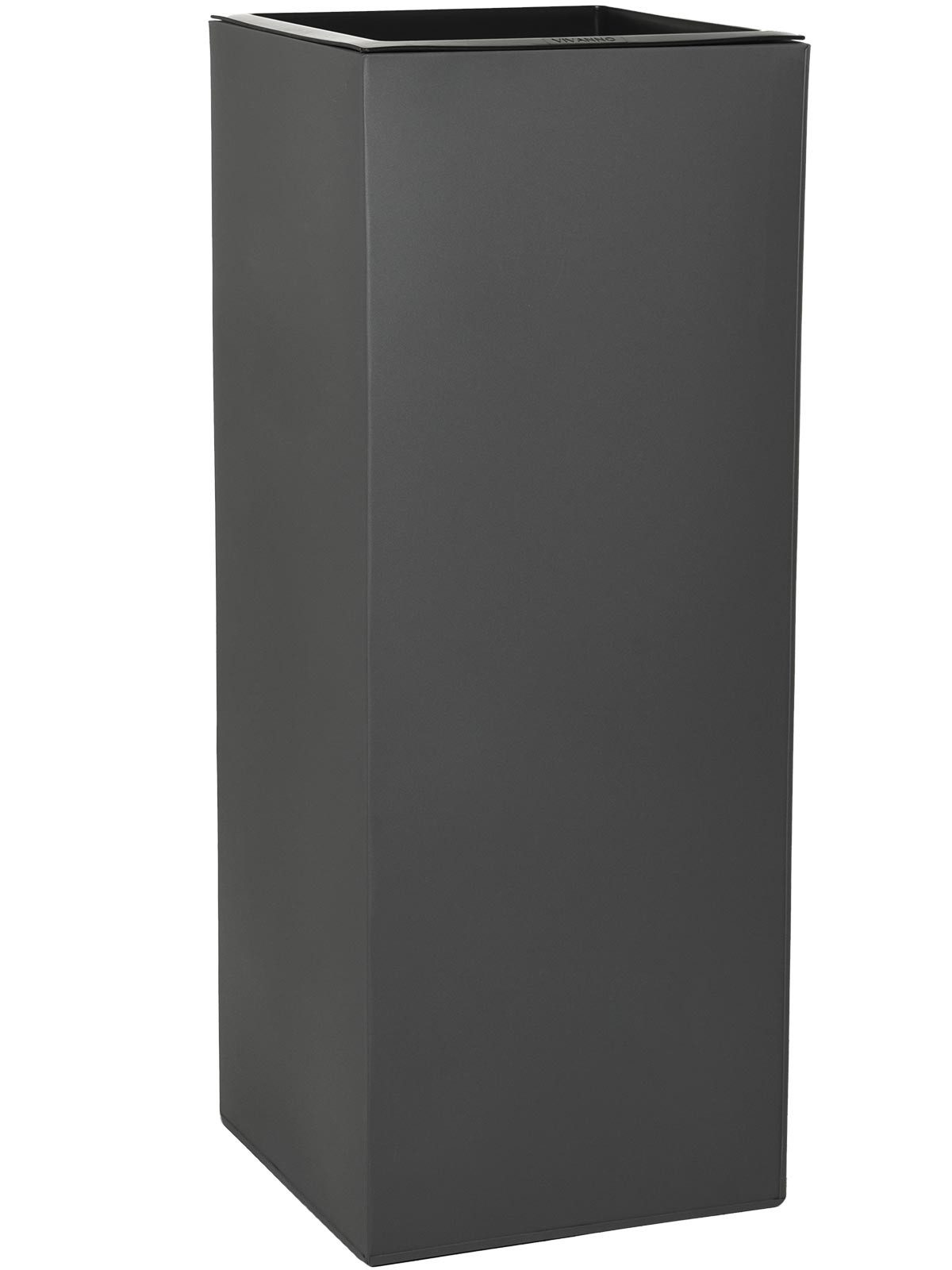 VIVANNO Pflanzkübel Zink BLOCK Säule - Anthrazit Matt (1 St), 40x40x100 cm
