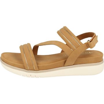 Tamaris Damen Schuhe Sommer Komfort Sandale 1-28715-20 Klett Keilsandalette