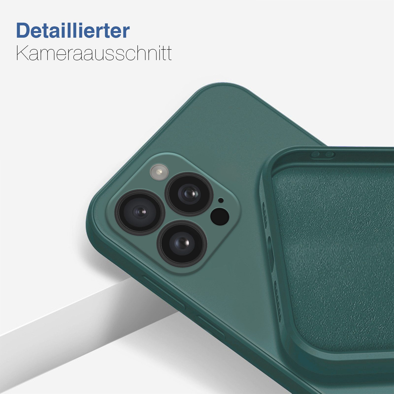 Tec-Expert Handyhülle SoftGrip Cover Hülle für Apple iPhone 16 Pro, Handy Case Bumper integrierter Kameraschutz flexibel