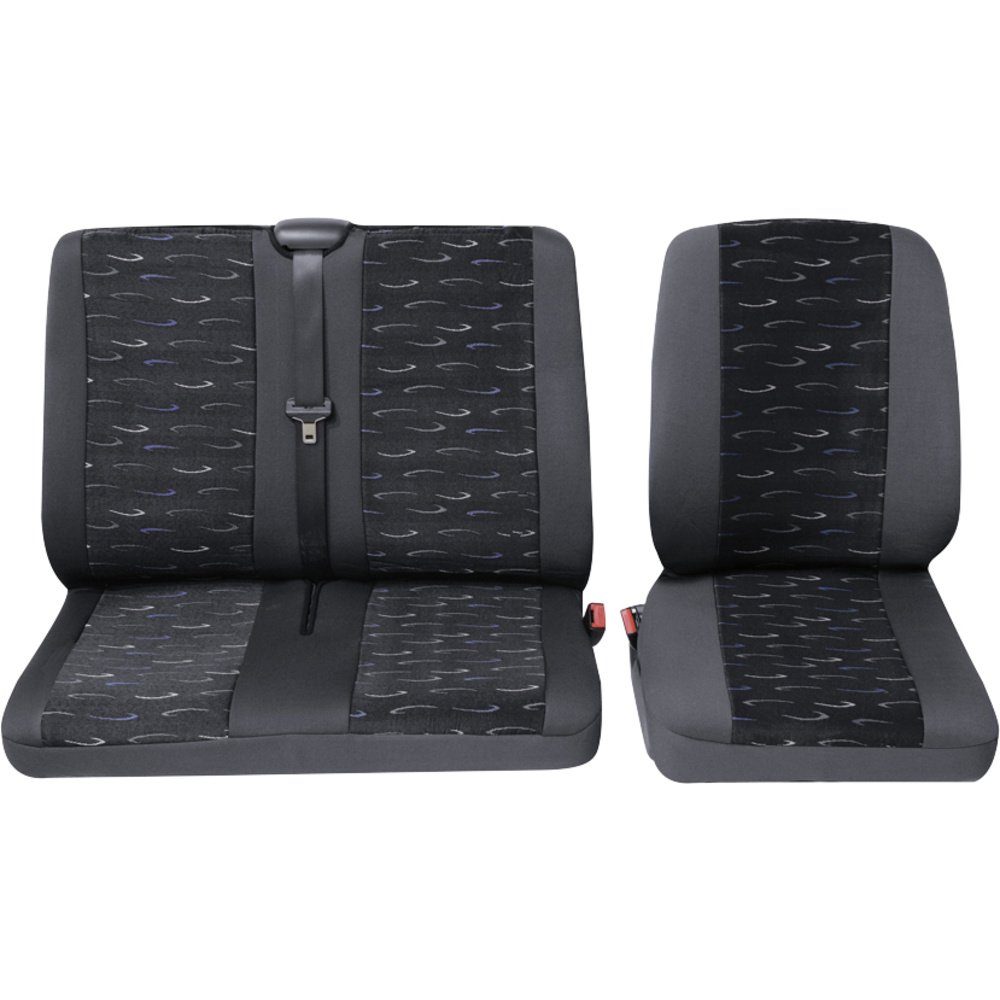Passform Sitzbezug aus Kunstleder kompatibel mit VW T5, Einzelsitz