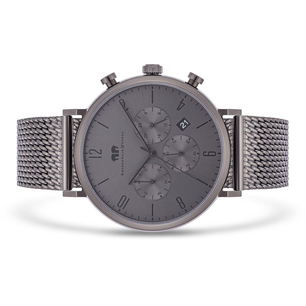 Rhodenwald & Söhne Chronograph Arakon grau Arakon, mit Edelstahl-Armband