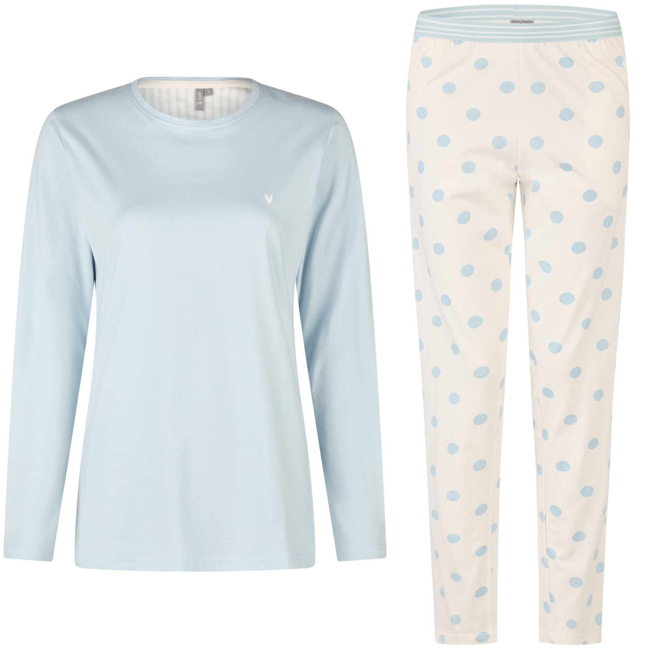 By Louise Schlafanzug by Louise Pyjama lang aus 100% Baumwolle – lang beque günstig online kaufen