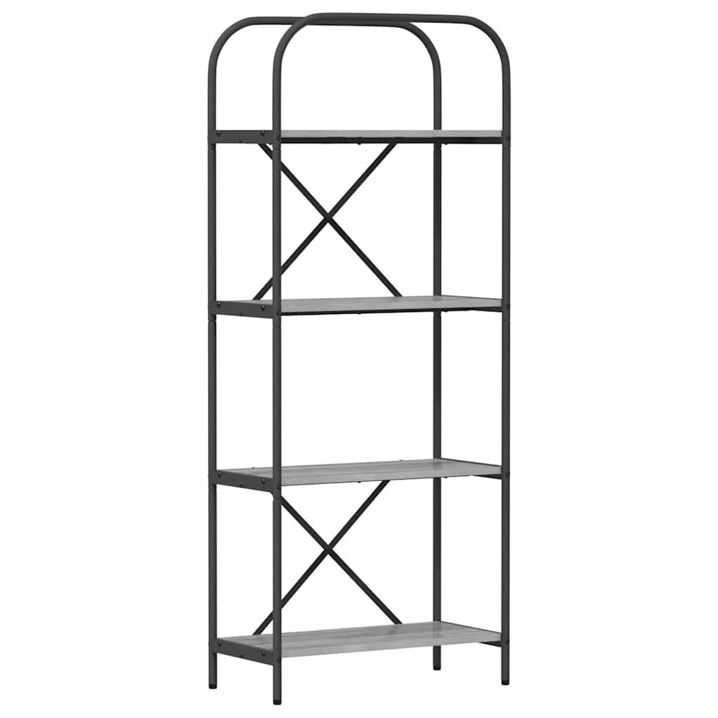 vidaXL Bücherregal Bücherregal Graues Sonoma 60 x 30 x 146 cm Holzwerkstoff, 1-tlg.