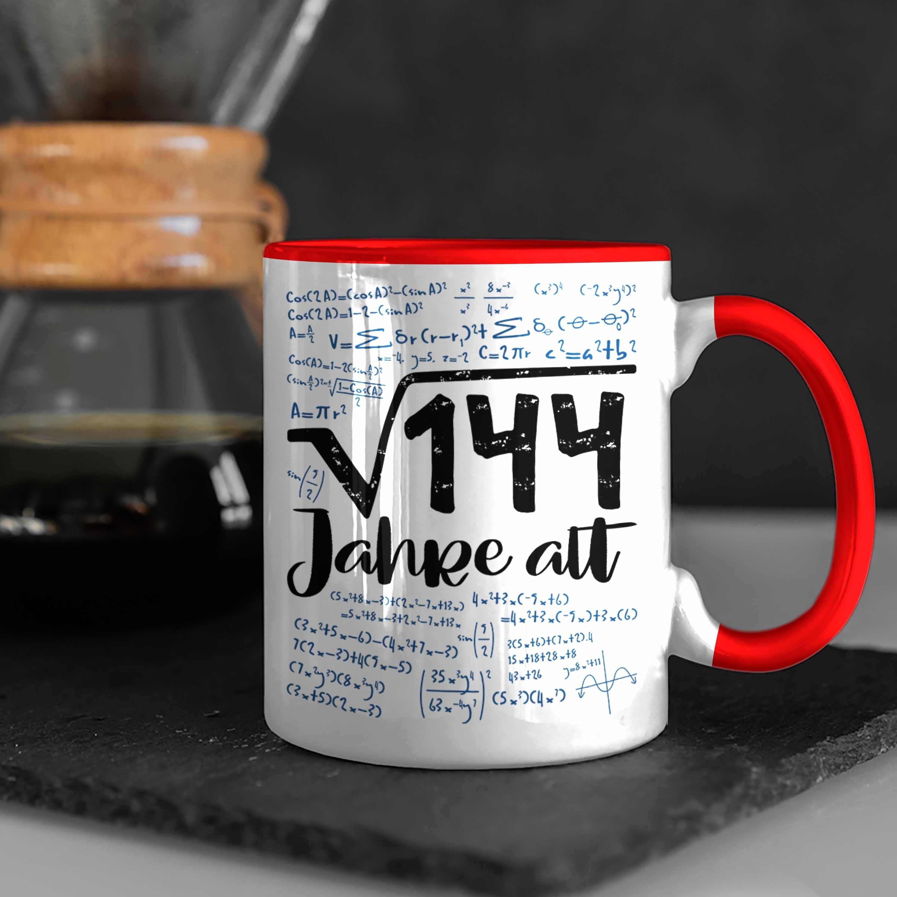 Geschenk Rot Trendation 144 12er Idee Quadratwurzel Geburtstag Lustige Math Tasse Tasse 12.