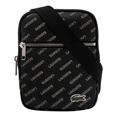 Lacoste Umhängetasche S Flat Crossover Bag, mit Allover-Lacoste-Print