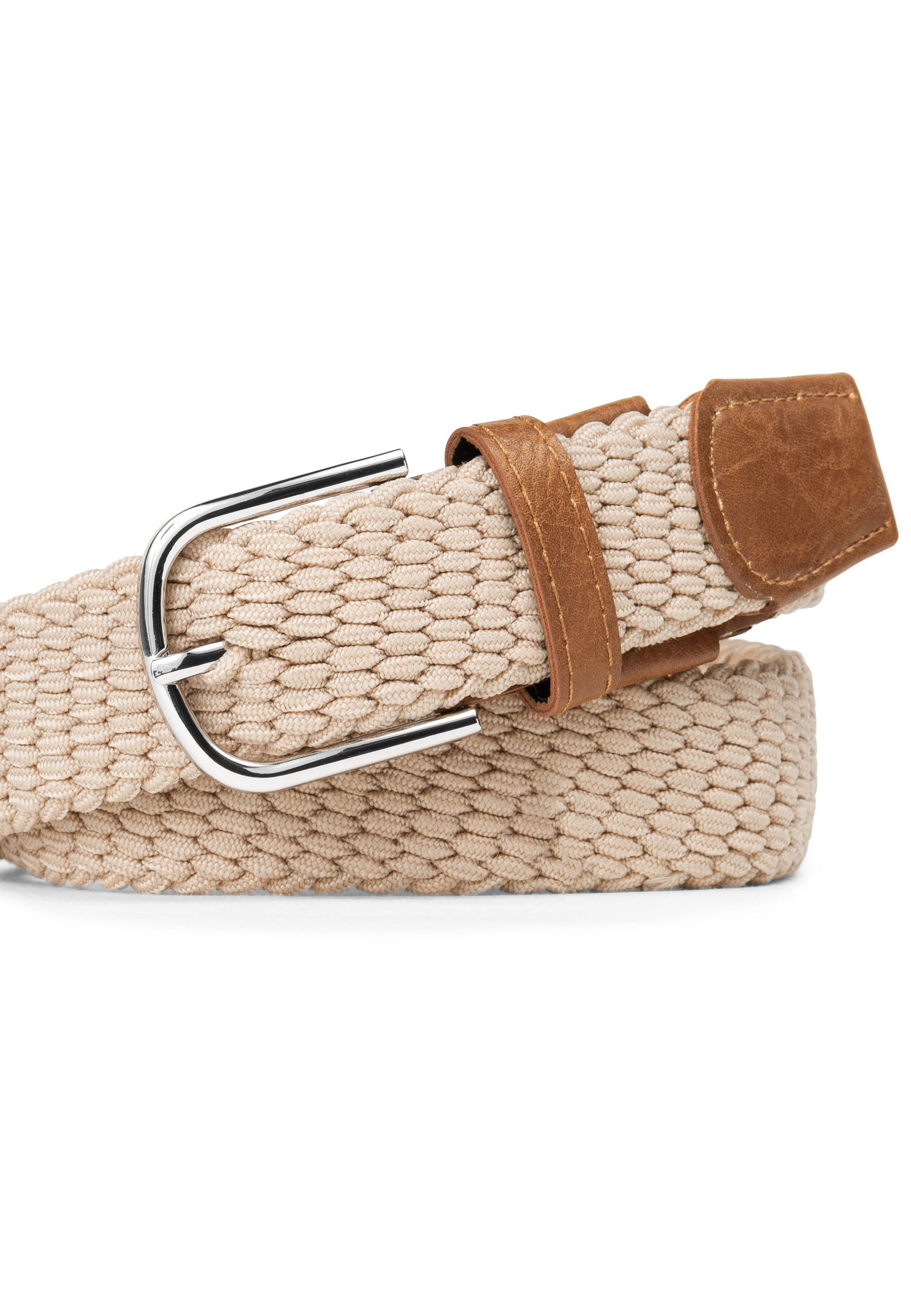 Indicode Stoffgürtel Alvin (1-St) Elastischer Flechtgürtel günstig online kaufen