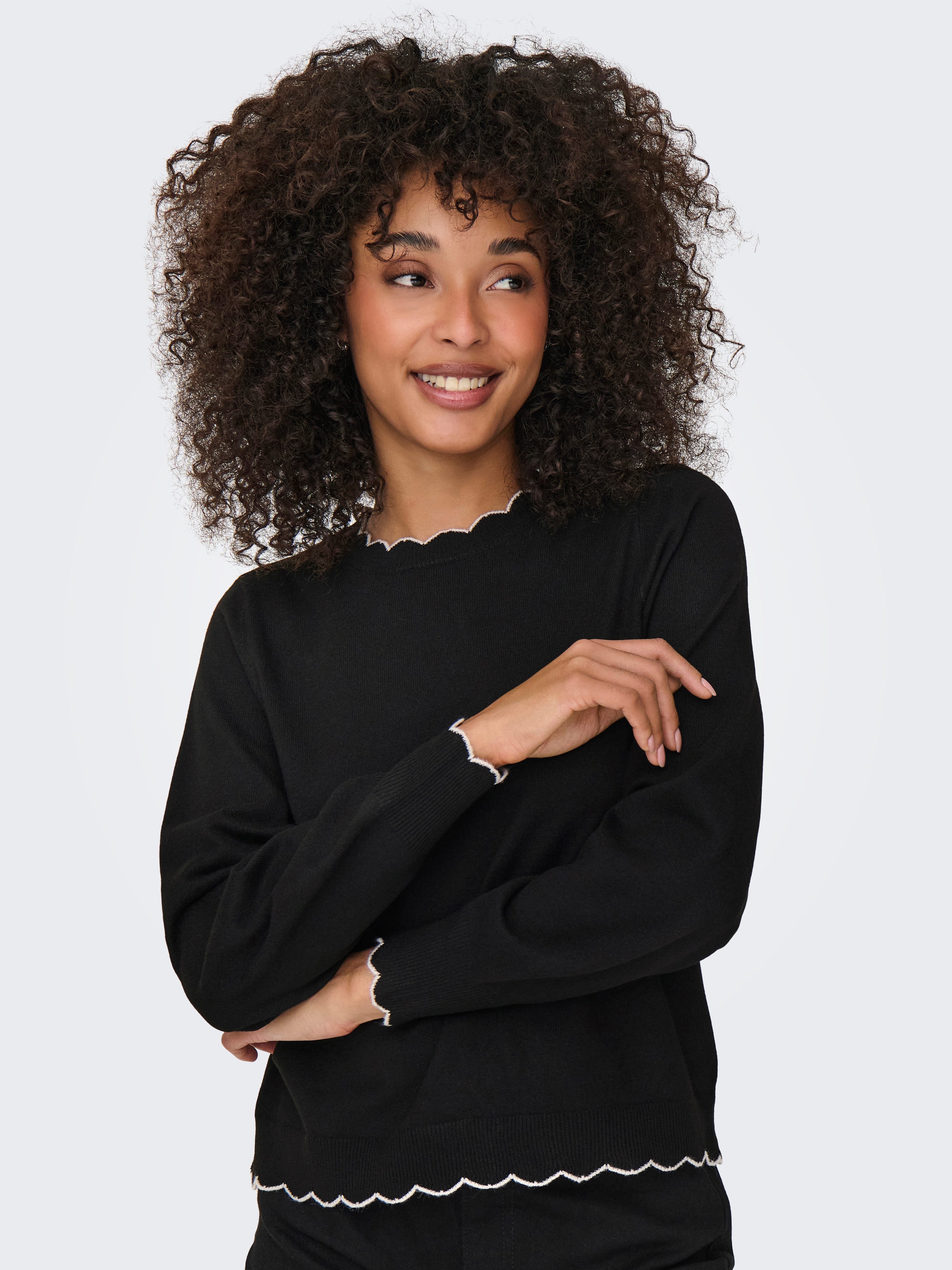 ONLY Strickpullover ONLAMA LIFE LS O-NECK CC KNT günstig online kaufen