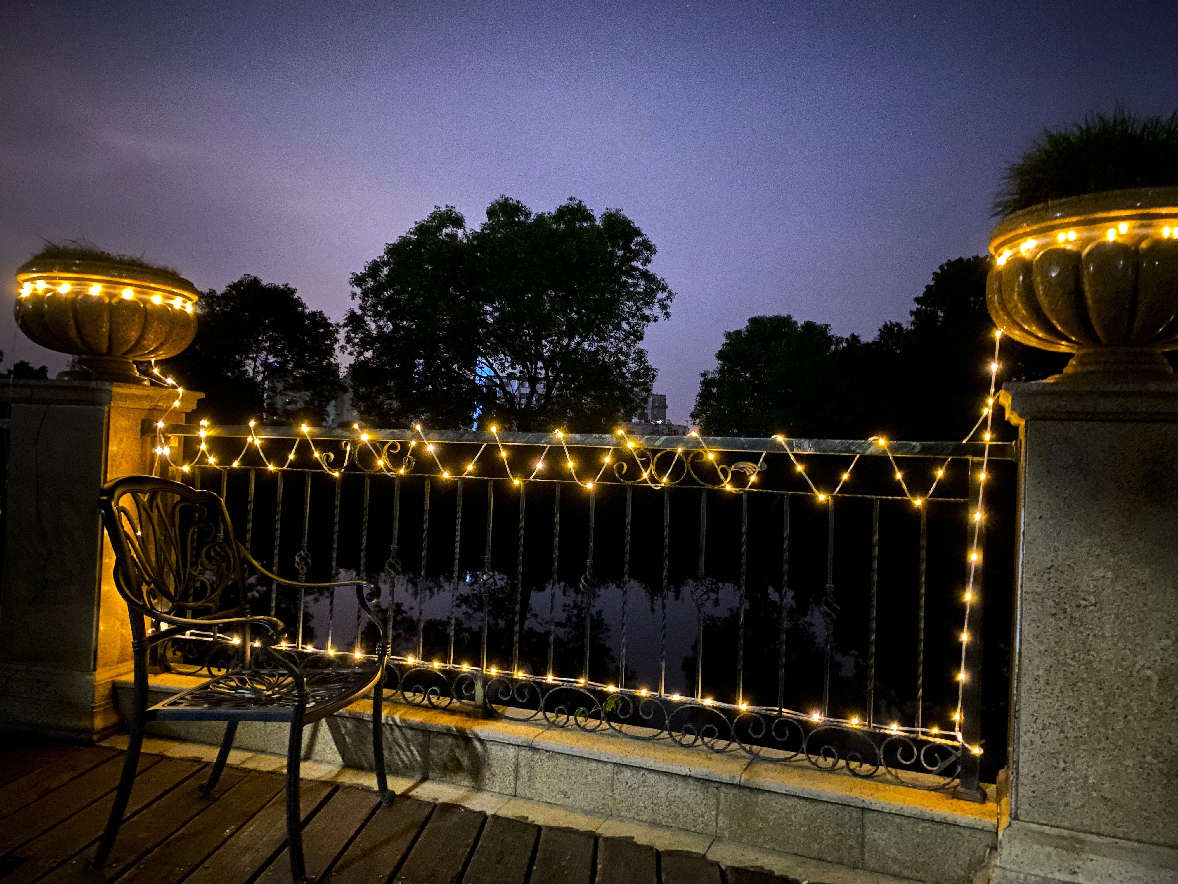 Kleelein LED-Lichterkette Solar Lichterschlauch 125L,Weihnachtsbeleuchtung, günstig online kaufen