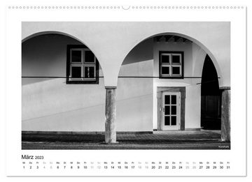 CALVENDO Wandkalender Schweinfurt schwarzweiß (Premium, hochwertiger DIN A2 Wandkalender 2023, Kunstdruck in Hochglanz)