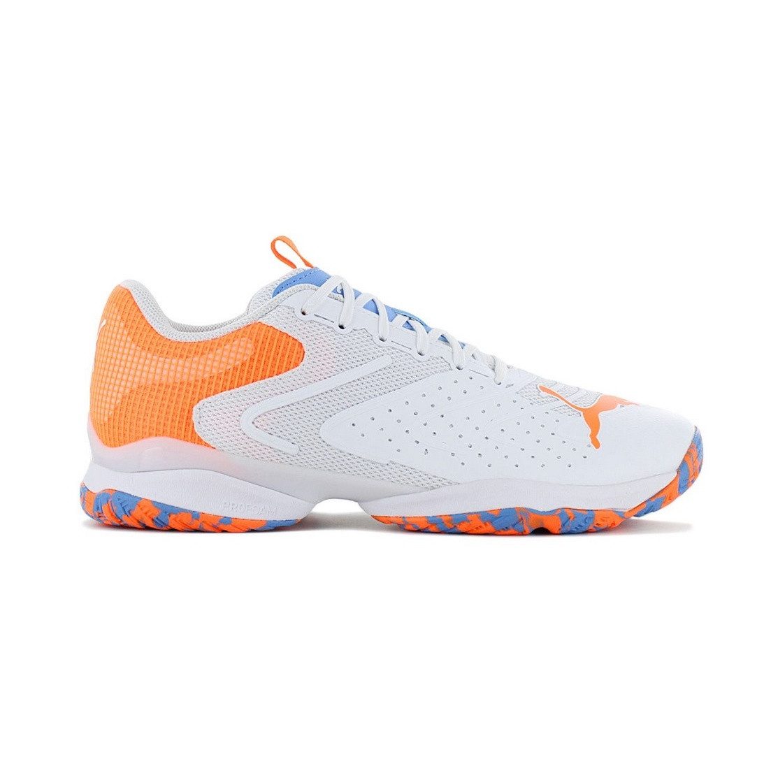 PUMA Solarattack RCT Allcourt weiss/blau/orange Herren Tennisschuh