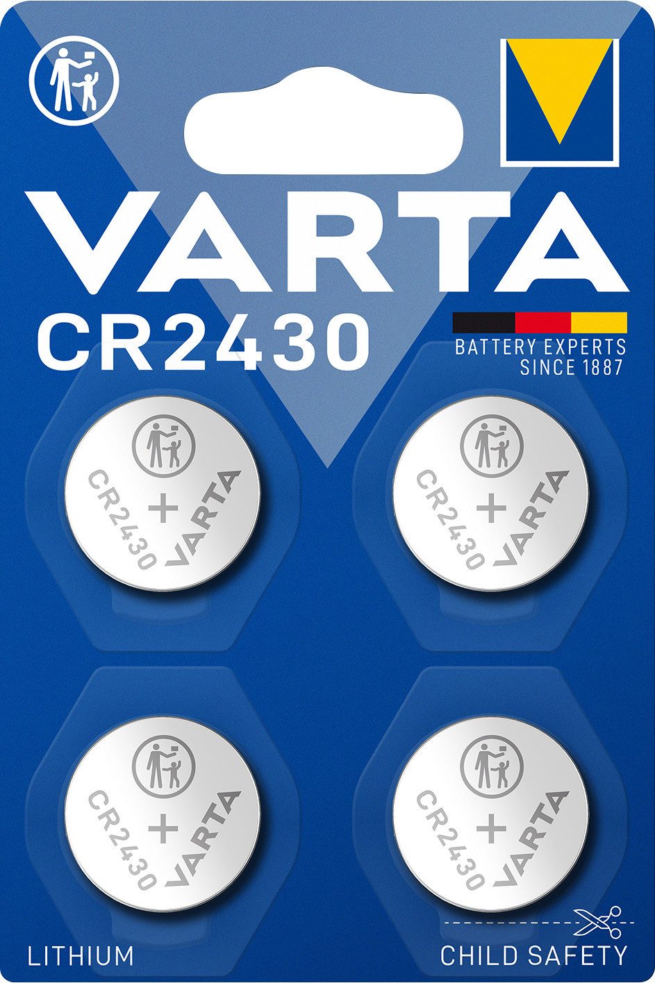 VARTA CR2430 Ersatzbatterien für Somfy Serenety, ThermoSunis Indoor WireFre Batterie