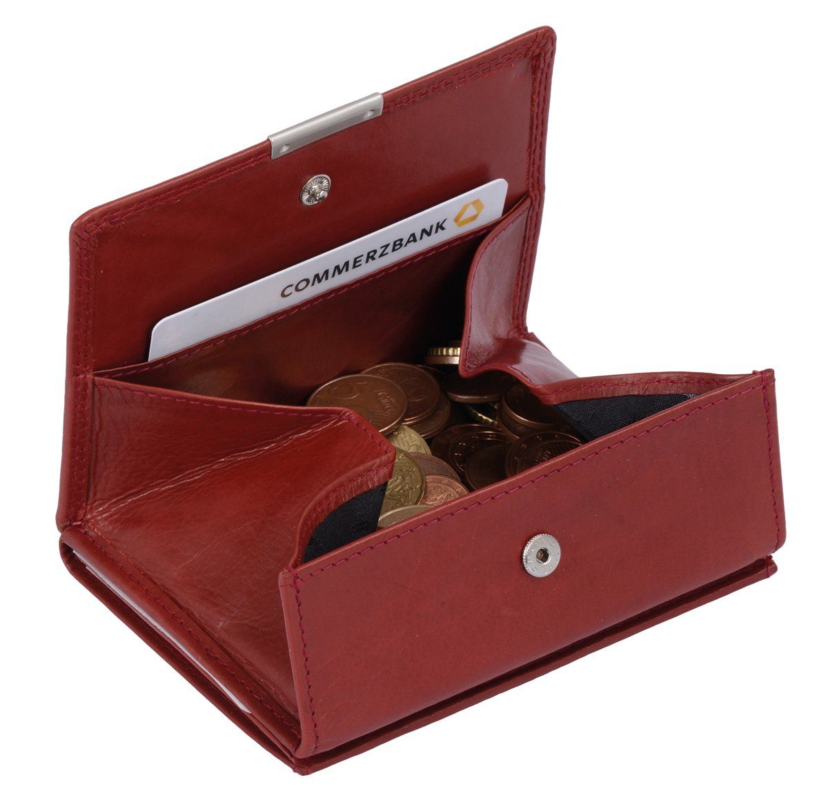 GlücksNugget Geldbörse große rote Wiener Schachtel Geldbörse Echt Leder, XX günstig online kaufen