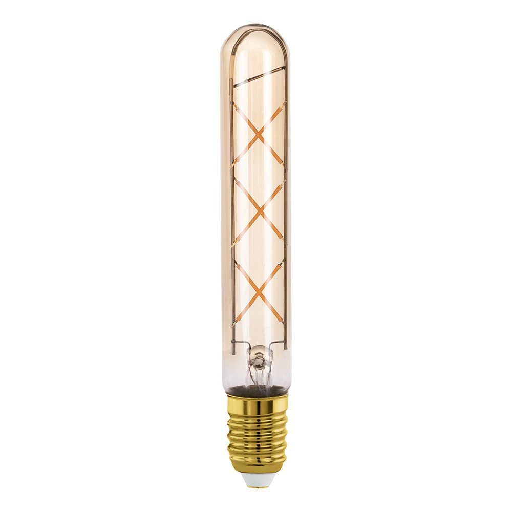 EGLO LED-Leuchtmittel Filament Röhre T30 4W = 32W E27 Gold 350lm 2200K, extra warmweiß