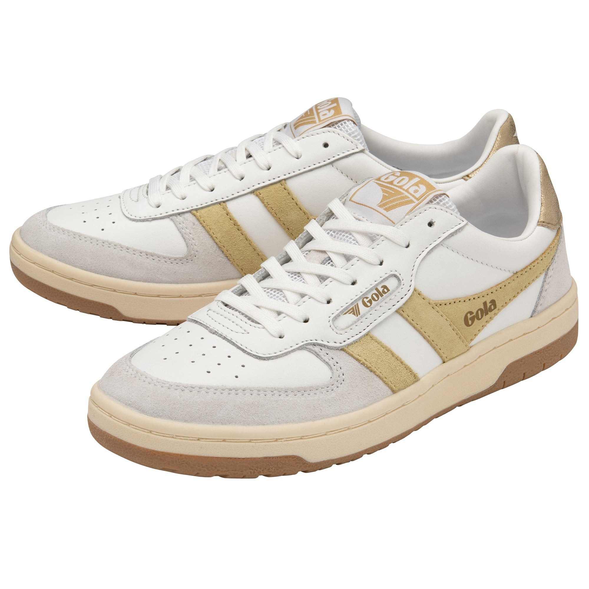 Hawk weiss/gelb/gold Damen Sneaker